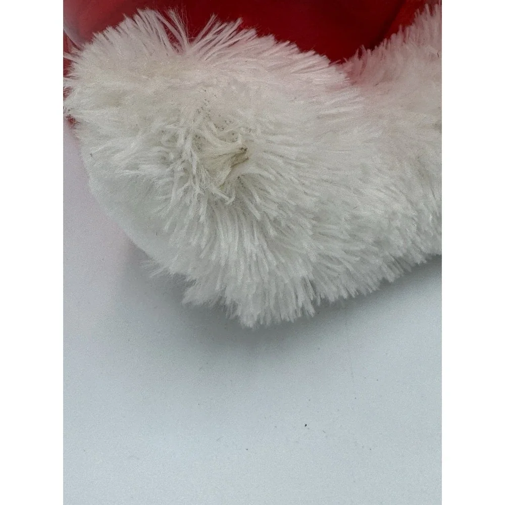 White Bear Vase Hugger Plush With Red Vase